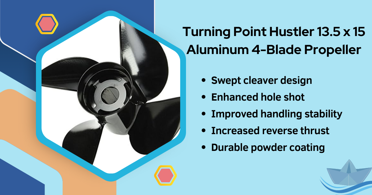 Turning Point Hustler 13.5 x 15 Aluminum 4-Blade Propeller