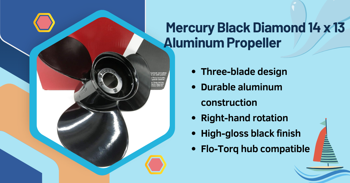 Mercury Black Diamond 14 x 13 Aluminum Propeller