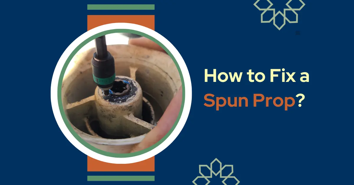 how to fix a spun hub prop