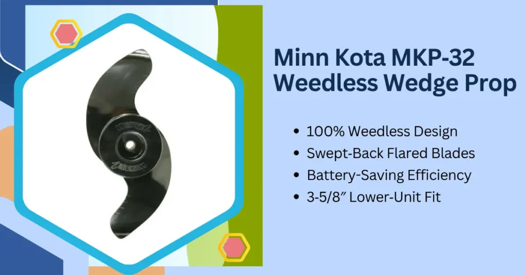3. Minn Kota Weedless Wedge - Best weed-shedding 2-blade prop