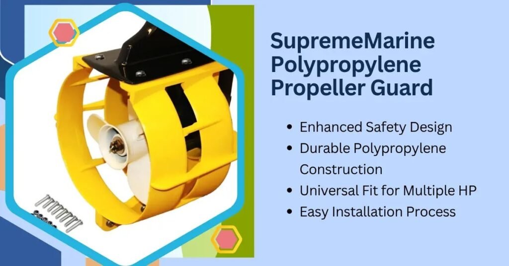 3. SupremeMarine Polypropylene Propeller Guard Protective Cover 