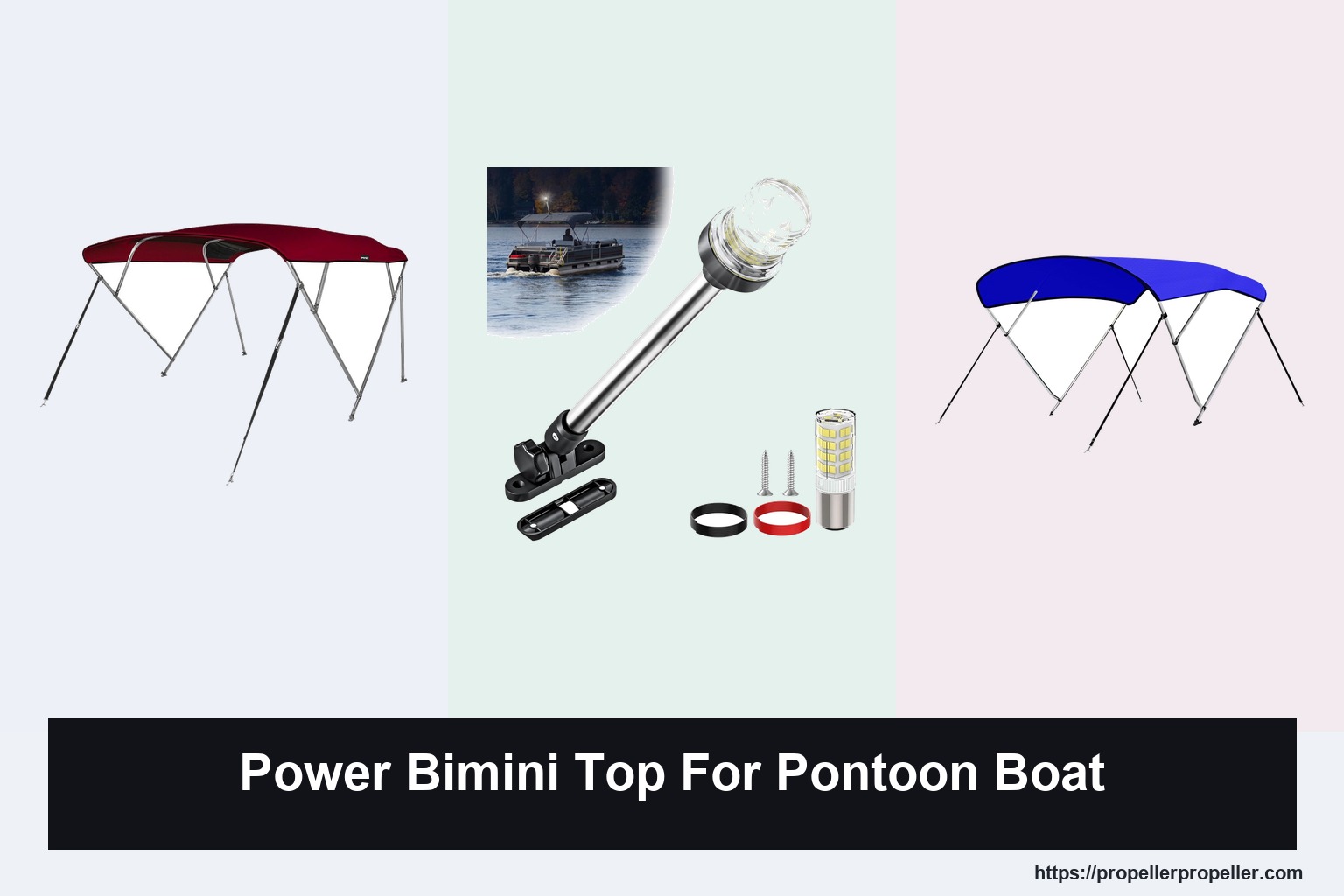 3 Best Power Bimini Top Options for Pontoon Boat